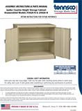 18"d & 24"d Jumbo Counter Height Storage Cabinet - Unassembled Models J1842A-N & J2442A-N (2310918)